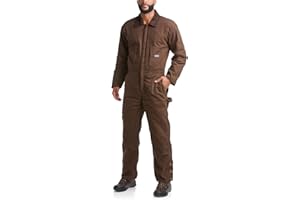 Bass Creek Outfitters Men's Coveralls – Water Resistant Insulated Long Sleeve Duck Canvas Jumpsuit (Sizes: M-XXL)