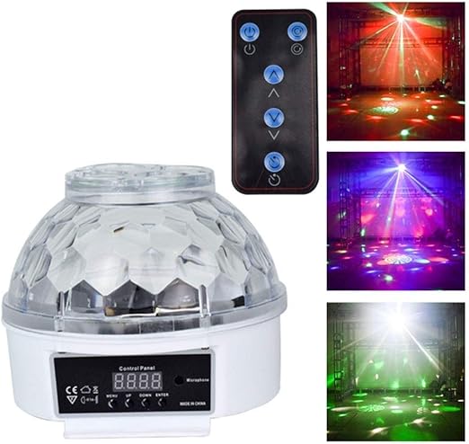 El partido enciende la bola de discoteca de sonido activado de luz ...