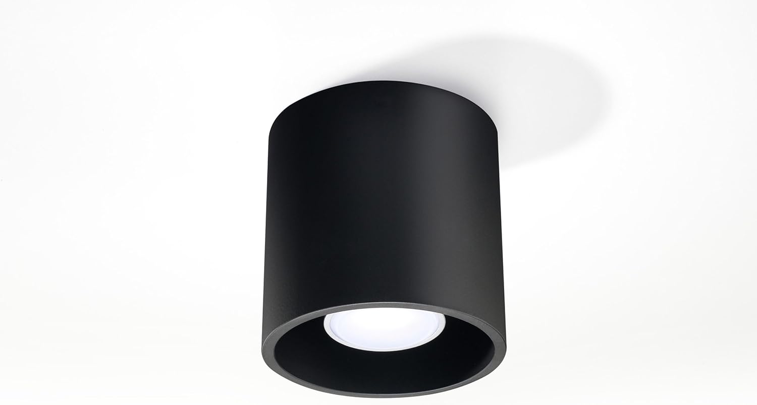Ceiling lamp LED ORBIS SL.0016 SOLLUX Modern Plafond lamp Black G9 1-Light Aluminium Round for The Kitchen and The Bedroom - Image 3