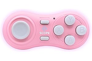 Scope Remote- Remote for Anki. Customizable with Anki Add-on, Compatible with Windows, Mac, iOS, iPad, and Android. Anki Clicker, Anki Controller. Pearl Pink, Plus (16-18 Hours Battery)