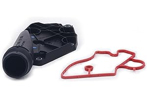 Yiklwwy 06E121168 Coolant Flange W/Seal 06E121161R Replacement for 2005-2008 AUDI A4 A5 A6 A7 A8 Q5 2.8/3.2L