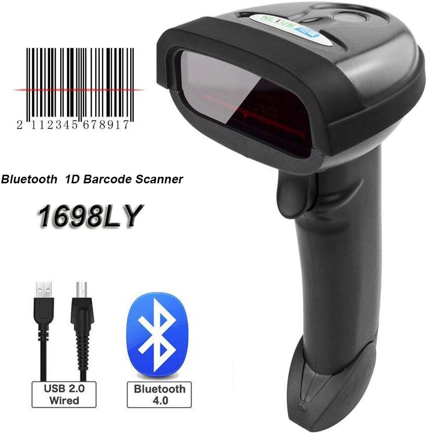 Lettore Di Codici A Barre Wireless NetumScan NSL6 - USB, Compatibile Con PC E Mac