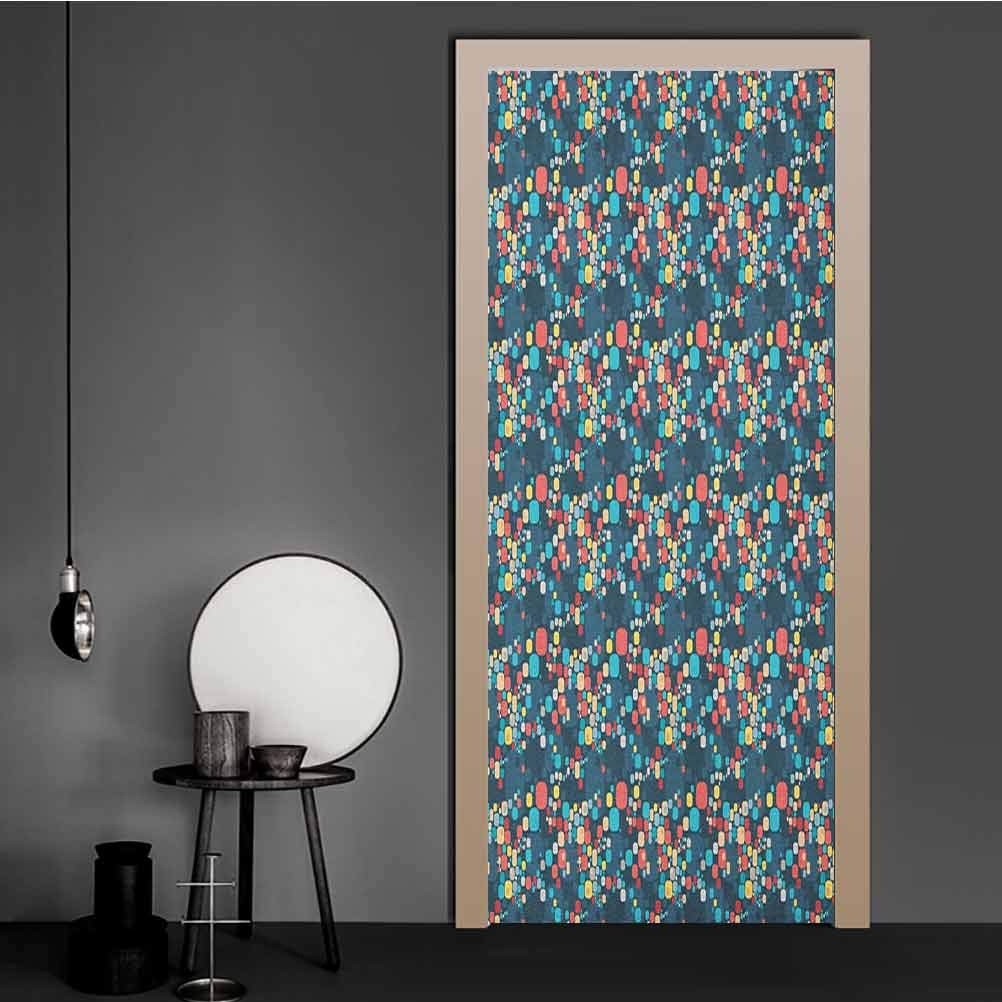 Amazon.com: WallStickers Abstract Retro Geometric Composition with Oval