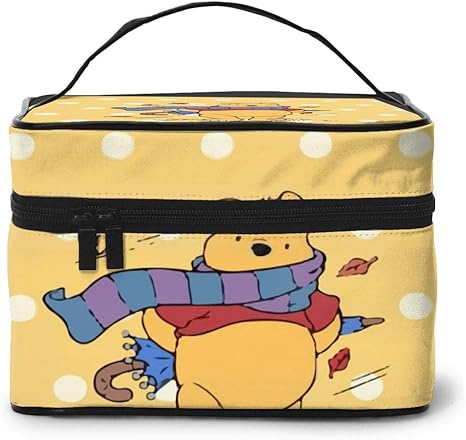 Amazon Co Jp 化粧ポーチ くまのプーさん ウォッシュバッグ コスメポーチ コンパクト 大容量 小物入れ 仕切り 機能的 収納ポーチ トラベルポーチ バニティポーチ 出張 旅行 メイクポーチ かわいい おしゃれ Beauty