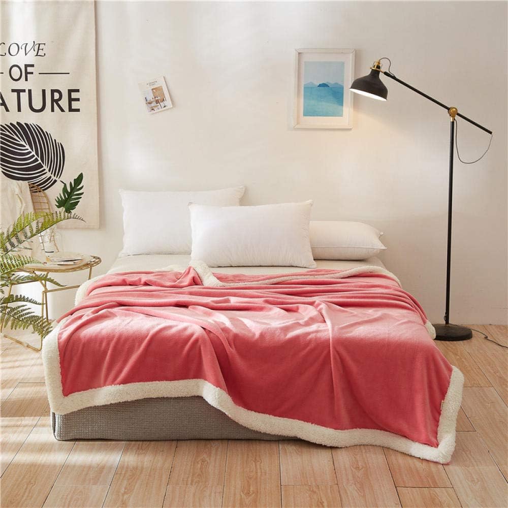 Boweike Blanket Double/Twin Size Fleece Bed Blankets Warm Fluffy