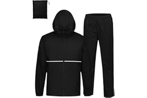 SWISSWELL Rain Suit Waterproof Jacket and Pants 2 Pieces Men Women Rain Gear Breathable Lightweight Packable