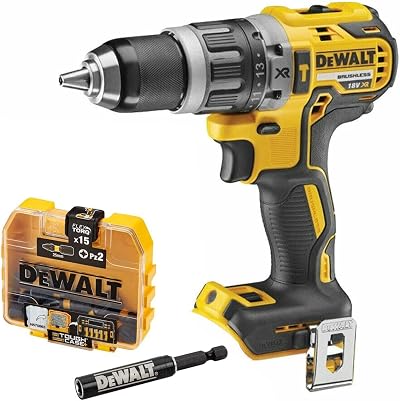 Dewalt DCD796N 18V XR Brushless Compact Hammer Drill Kit with Bit Set