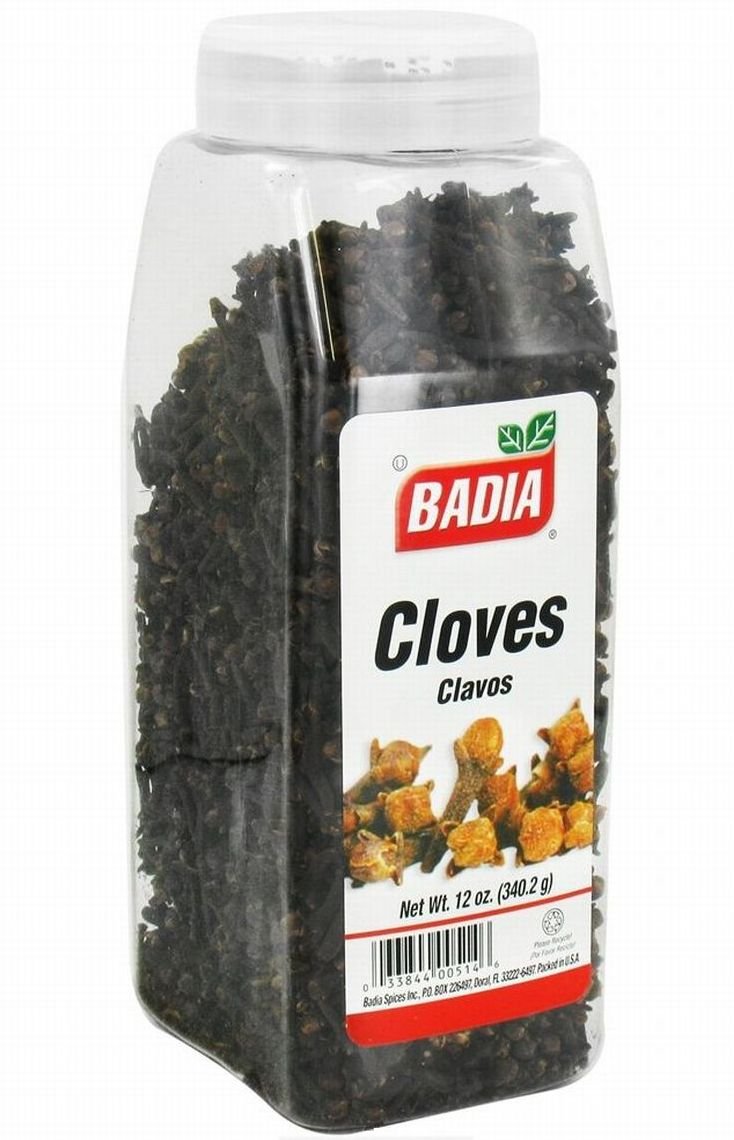 Badia Spices Whole Cloves Case of 6 12 oz. Industrial