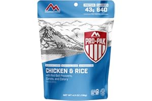 Mountain House Chicken & Rice Pro-Pak | Freeze Dried Backpacking & Camping Food | One Serving |Gluten-Free