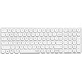 Rapoo E9350L Multi-Device Wireless Keyboard, Blade-Series E9350L 99-Key Ultra-Thin Keyboard, Support 4 Devices, Low-Profile, Quiet, USB-C, Rechargeable, Al-Alloy Frame, for Windows/Mac/Linux/Chrome