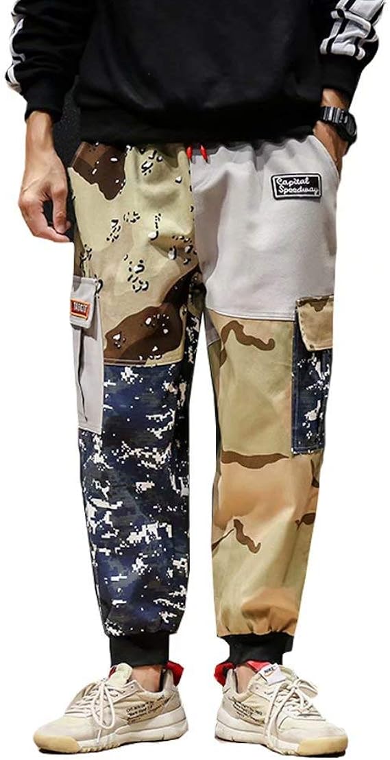 Amazon Tenflow カーゴパンツ メンズ 迷彩カーゴパンツ ジョガーパンツ テーパードパンツ ロングパンツ カジュアルウエア 長ズボン 9分 ボトムス Dsa048 K273 ロングパンツ 通販