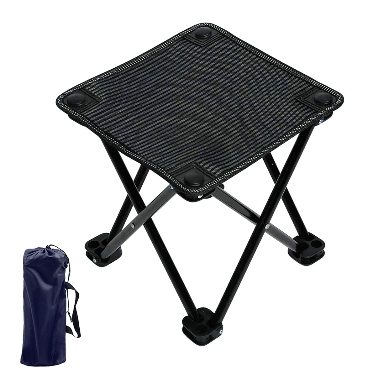 Photo 1 of **SEE CLERK NOTES** Folding Camp Stool, Portable Camping Stool Mini Camping Foot Stool Outdoor Adult Hiking Fishing Beach Portable Chair Collapsible Chair