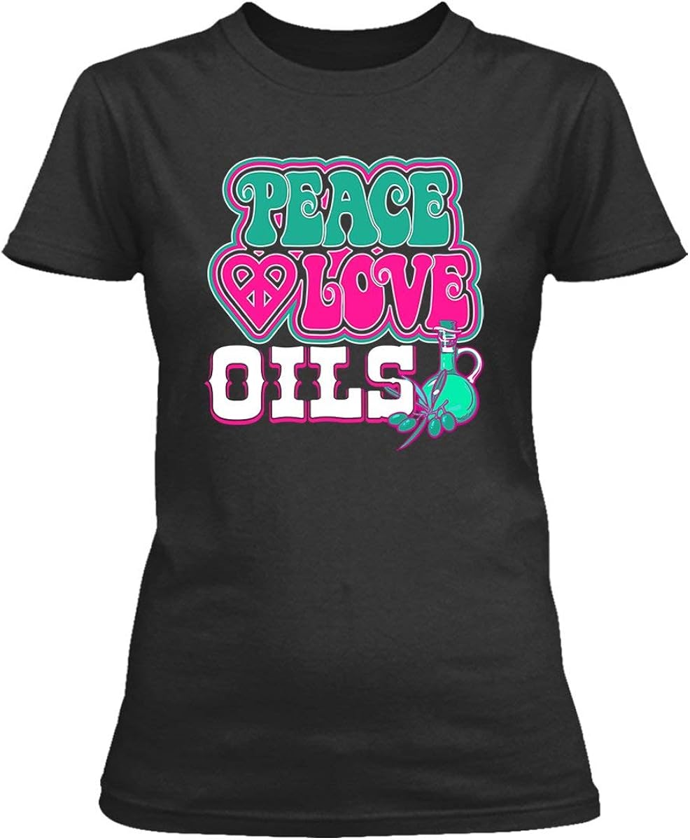 Peace Love Oils, Essential Oil Women's Short Sleeve T Shirt