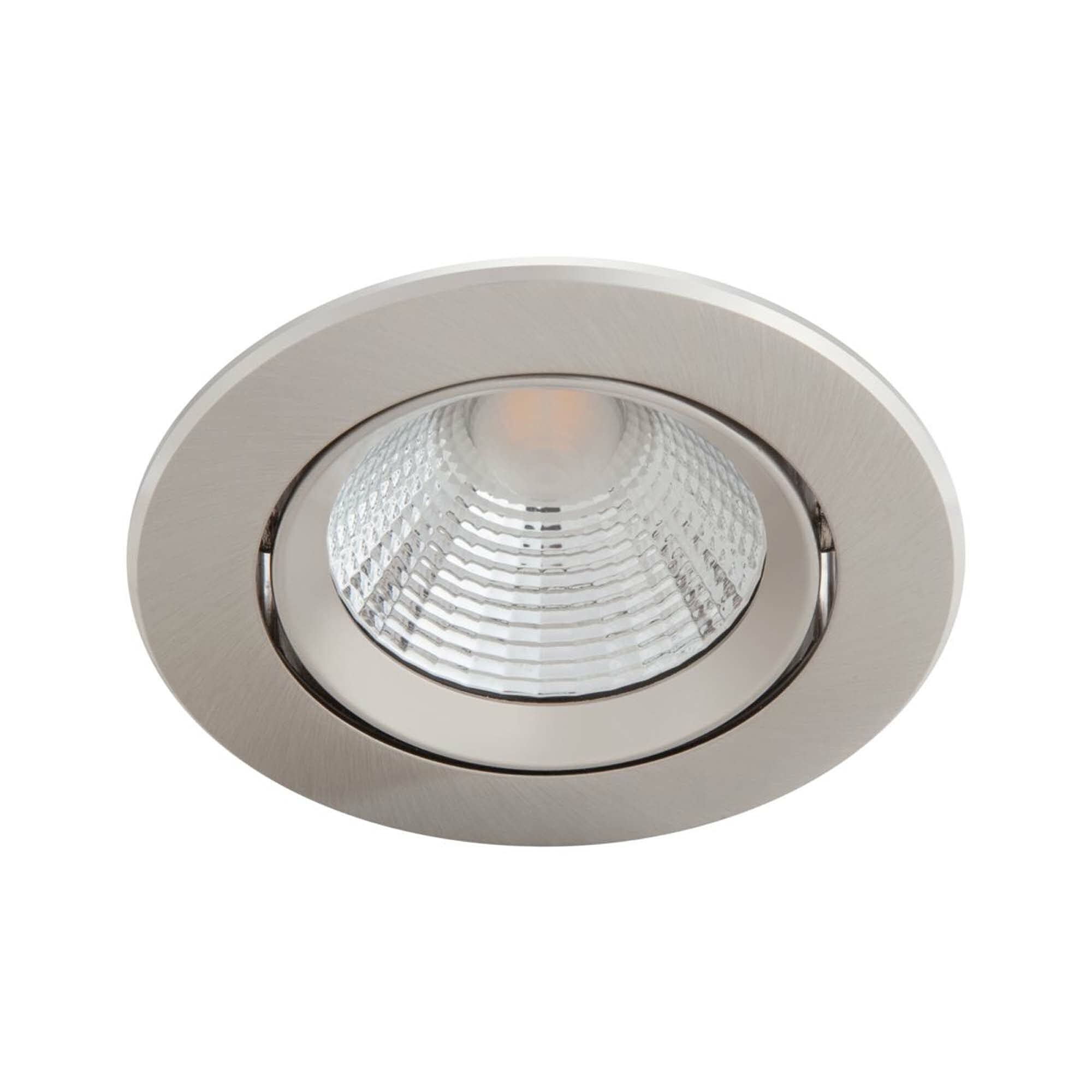 Philips LED Sparkle Spotlight 2700K 5.5W [Warm White - Nickel] for Indoor Ceiling Lighting, Living Room and Bedroom,package may vary