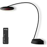 Bromic Eclipse Smart Heat 2900W Freestanding Patio Heater - Dimmable LED Light Ring, Radiant Heat, 220V-240V, Black Finish - BH0820001-1
