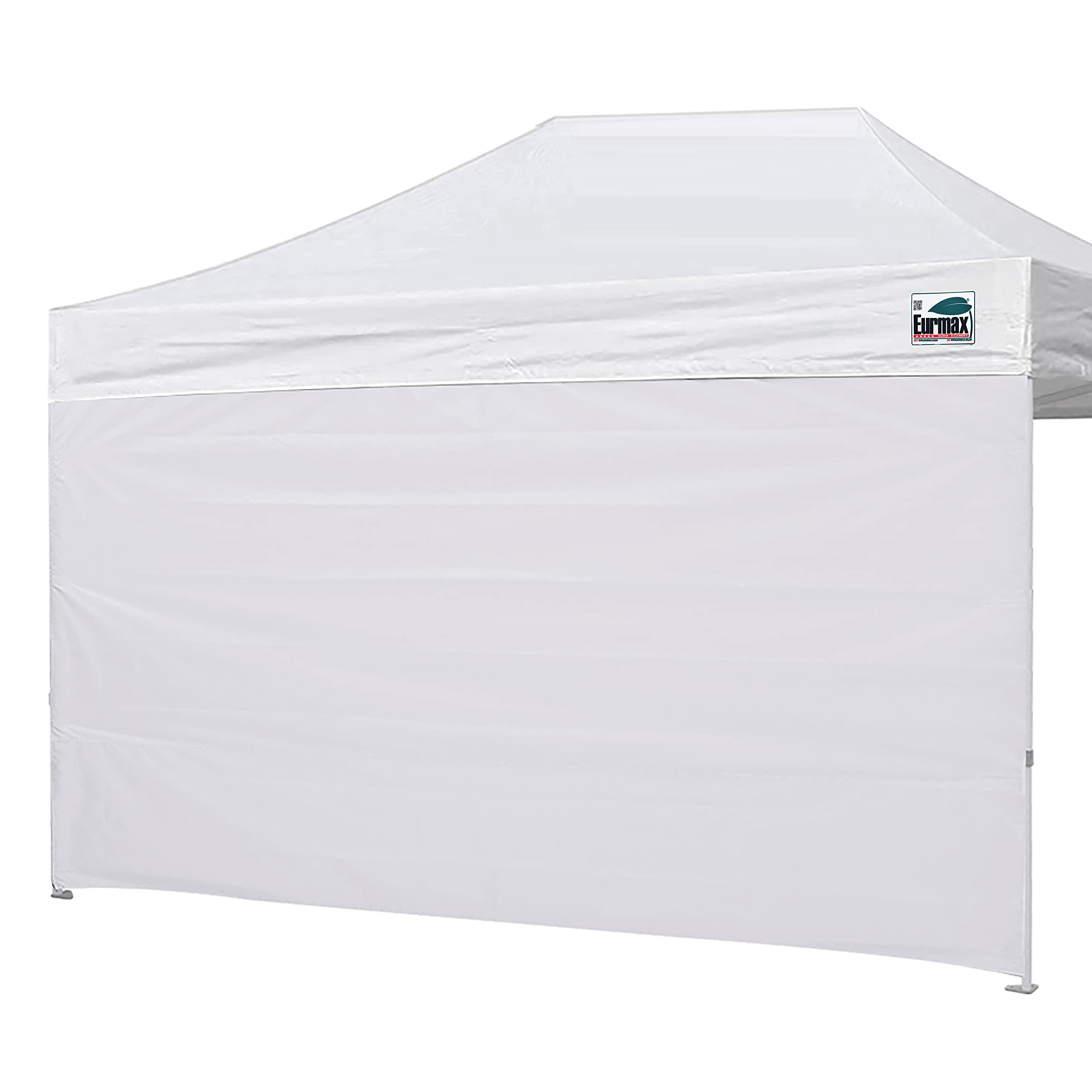 Photo 1 of Eurmax USA Instant Canopy SunWall Camping Tent Tarp Shelter 10x15 Canopy Wall Sidewall Canopy Tent Sidewalls for Pop Up Canopy Tent,1 Pack Sidewall Only(White)