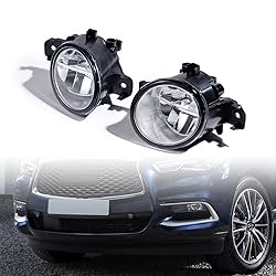 Pair 80W Real Glass Lens XML2 LED Fog Lights