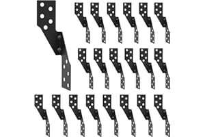 NRSPP Hurricane Straps Brackets 25 Pcs，Hurricane Tie with Black Powder-Coated,Hurricane Straps Trusses/Rafters Ties