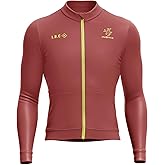 INBIKE Winter Cycling Jersey Men, Long Sleeve Thermal Fleece Lined Bike Jacket, Cold Bicycle Clothing for Biking Running