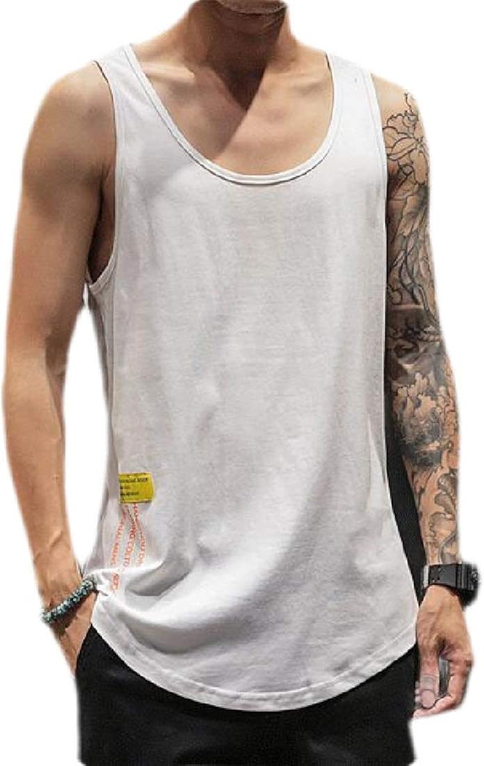 Gocgt Men Gyms Clothing Workout Singlet Bodybuilding Stringer Tank top