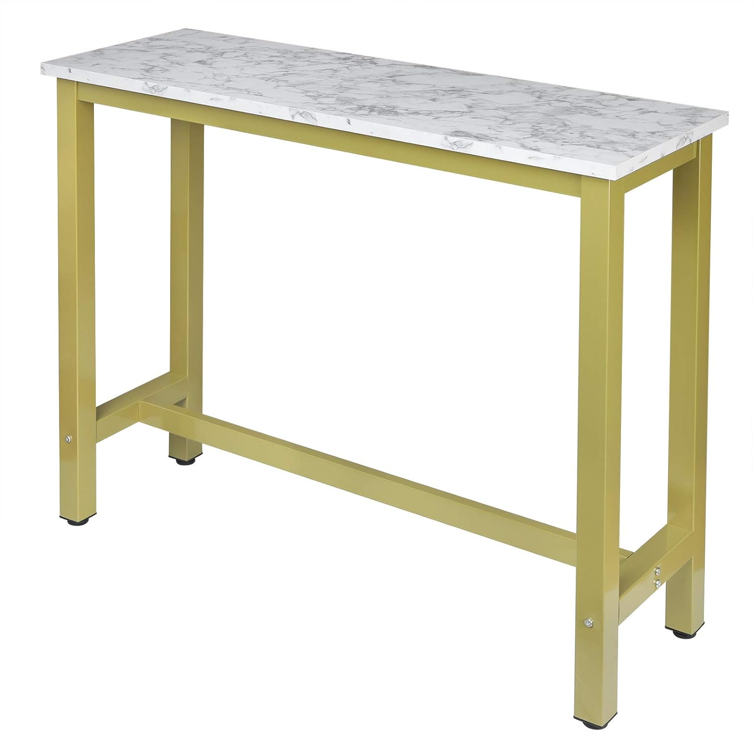 Kitchen Bar Table Gold+White Bistro Table Breakfast Dining Table Coffee