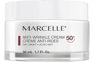 Marcelle Anti-Wrinkle Cream 50+, Day & Night, Anti-Aging Cream with Nourishing Ceramides, Reduces Fine Lines & Wrinkles, Impr
