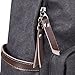 OXA Canvas Backpack School Bag Laptop Bag Computer Bag Daypack Black