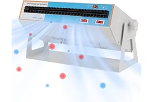 Hanchen Ionizing Air Blower Anti Static Ionizer Static Fan Electrostatic Static Discharge Ionizer Dual-Purpose Bracket Industrial Static Eliminator (110V 60Hz)