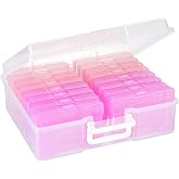 OMNISAFE Photo Storage Box With 16 Inner Cases – Acid-Free Craft Organizer For Pictures, Scrapbooking, & Small Items - View #9