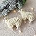 Jeeke Christmas Tree Ornament Felt Sheep Christmas Tree Decoration Christmas Ornaments (Beige, 14x12cm/5.5x4.7inch)