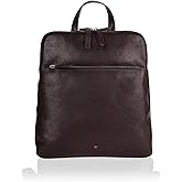 VILENCA HOLLAND Genuine Leather Backpack for Women - 12.5 Inch with Adjustable Shoulder Strap - Stylish and Durable (Chestnut)
