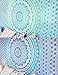 Set of 2 Boho Tapestry or Mandala Tapestry Wall Hanging Indian Hippie Tapestry Bohemian Blanket or Table Cover or Tablecloth Beach Towel Meditation Yoga Mat - Twin Size - 55x85, Blue and Green