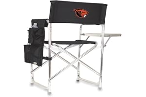 PICNIC TIME NCAA Cal Bears Sports Chair with Side Table - Beach Chair - Camp Chair for Adults