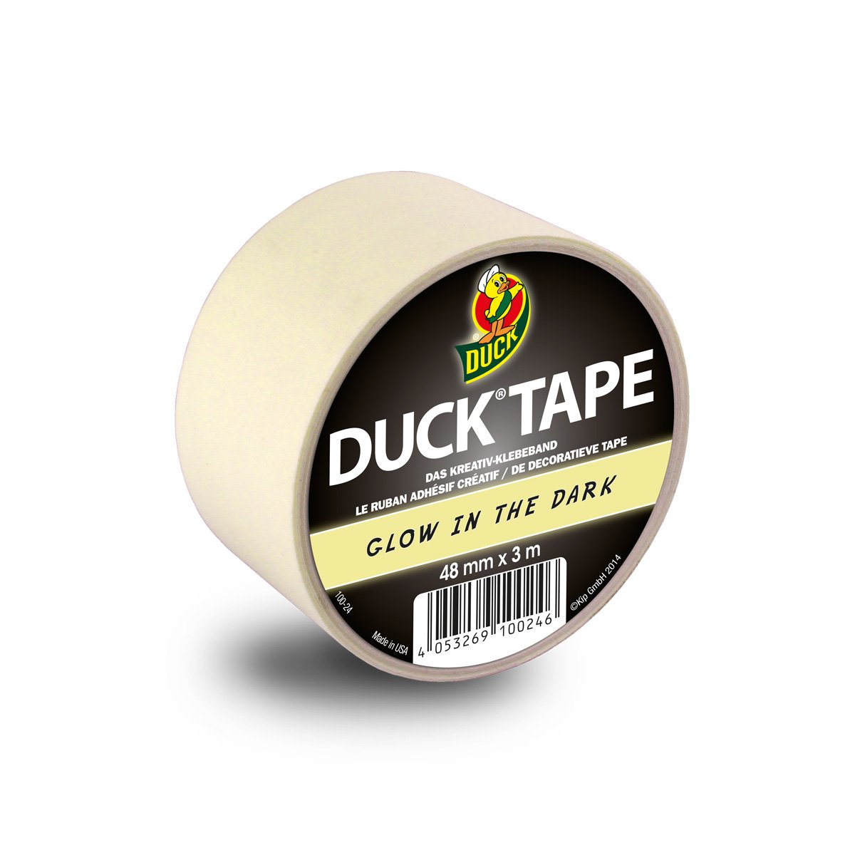Duck Tape Glow in the dark, 48 MM x 3 M Green / Yellow, 100–24