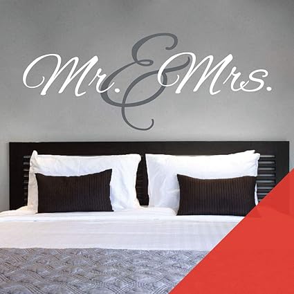 Wall Designer Mr Mrs Monogram Adesivo Da Parete Per