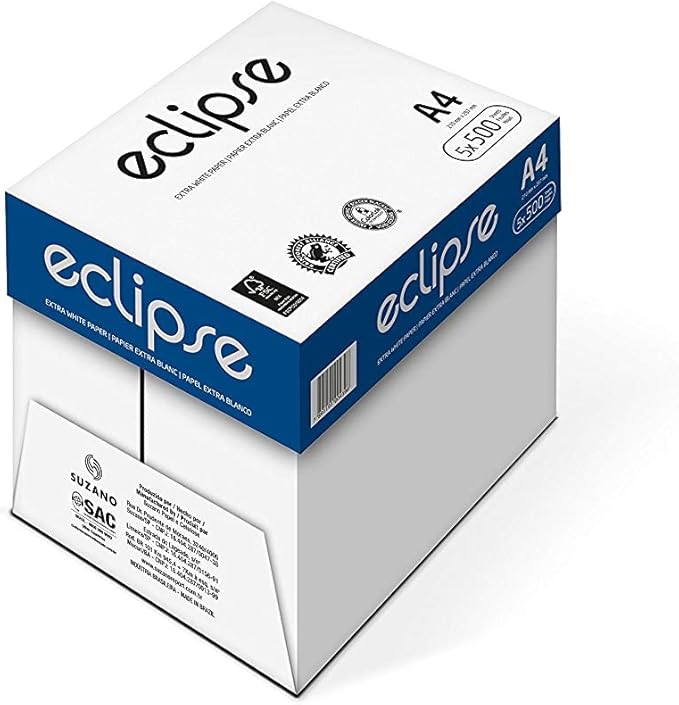 2500 hojas Eclipse 80 g/m² DIN A4 Papel 5 veces 500 hojas: Amazon.es: Oficina y papelería