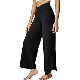 G4Free 25''/27''/29'' Wide Leg Pants for Women Ankle Length Loose Yoga Cross High Waist Dance Casual Pants with Pockets
