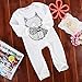 Cute Toddler Baby Girls Boys Fox Romper Bodysuit Outfits One-Pieces (0-6 Months) White