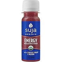 Suja Organic Juice, Energy Wellness Shot with Coffee Fruit & Reishi, 2 Fl Oz (Pack of 15), 100% Plant-Powered Vegetable and Fruit Juices, Vegan, Gluten-free, Non-GMO, Made in USA