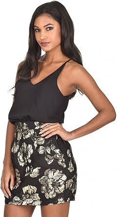 ax paris black and gold dress