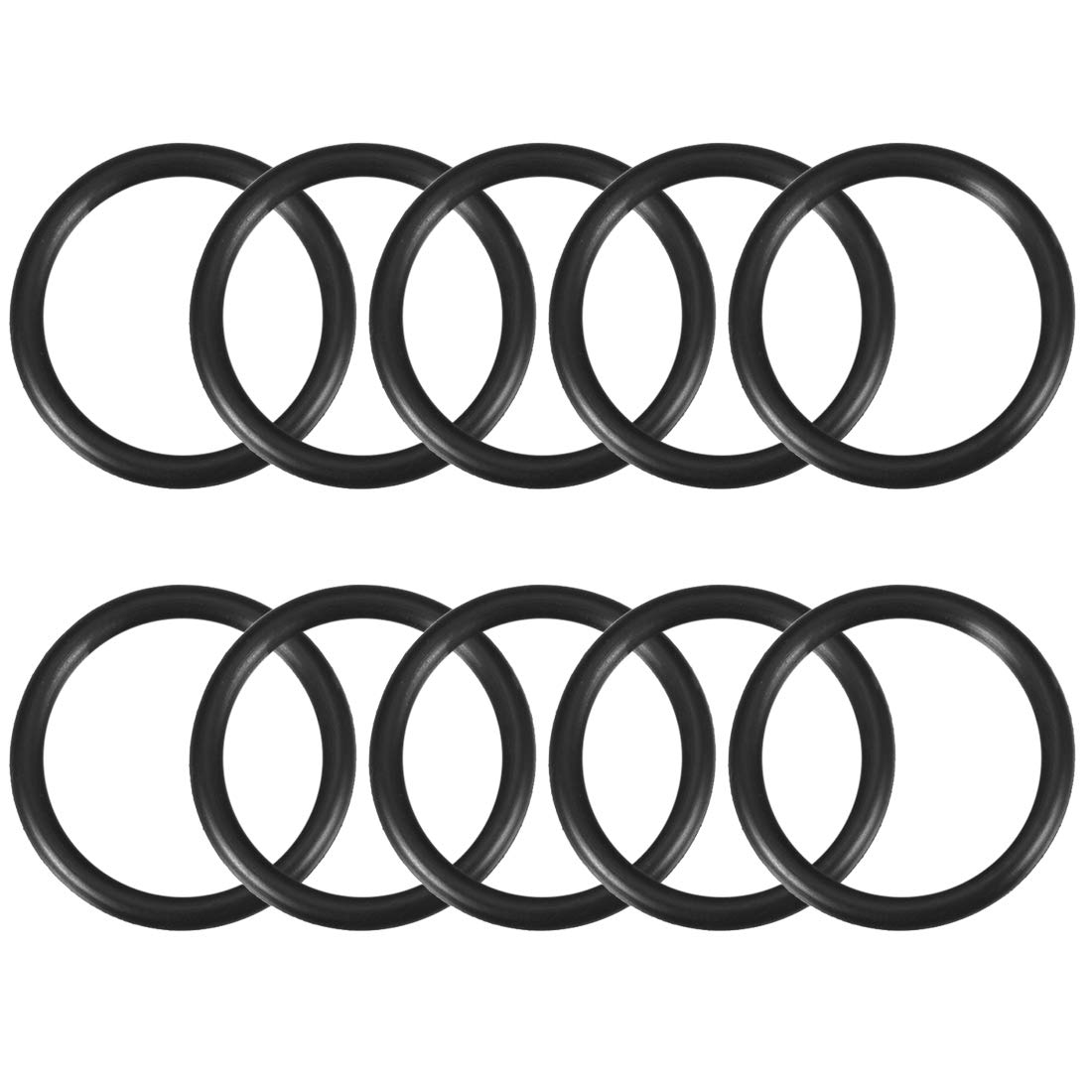 sourcing map Nitrile Rubber O-Rings 38mm OD 30mm ID 4mm Width, Metric Sealing Gasket for Automotive Machine Plumbing, Pack of 10