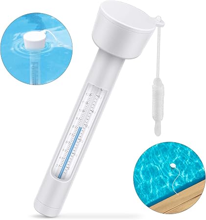Termómetro Inalámbrico Para Piscina Con Pantalla LCD - Flotante, IPX7, Rango -40°C A 70°C, Hasta 50 M De Alcance