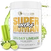 ALPHA LION Superhuman Intra Workout Powder for Men & Women, Amino Acids Drink, Muscle Recovery Supplement, BCAA Powder, Electrolytes & Hydration Mix (42 Servings, Lime Flavor)