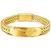 18K Pure Gold Mesh Bracelet, Miami Cuban Bracelet, Guitar Love Bracelet, Valentine's Day/Birthday/Christmas gift box