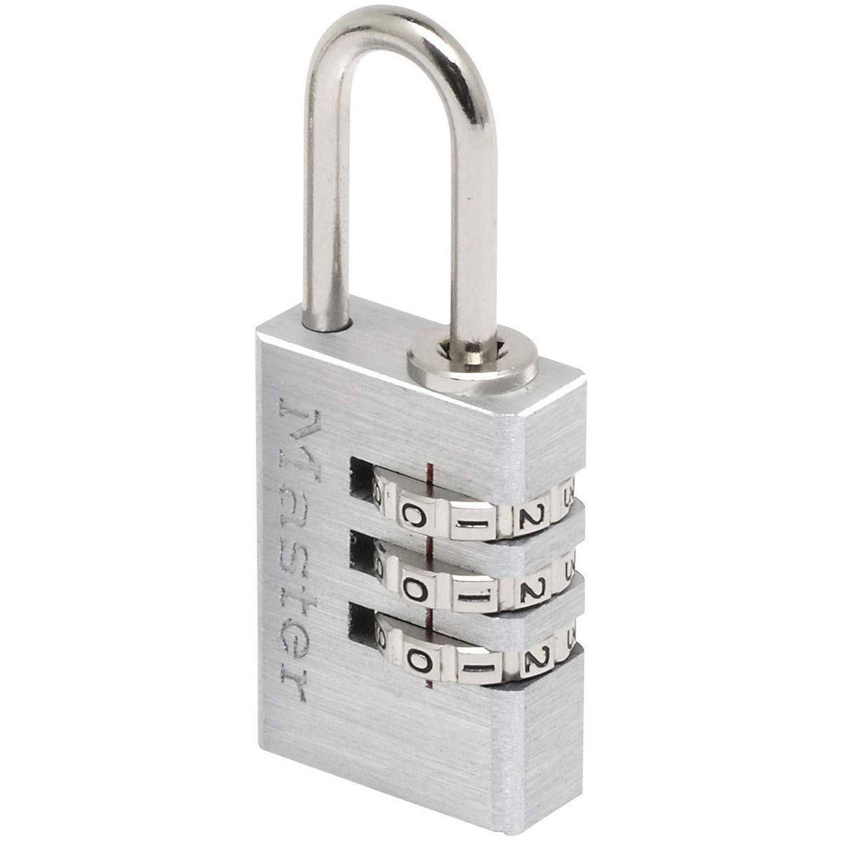 Master Lock Padlock, Set Your Own Combination Padlock, Aluminum, Best Used for Backpacks, Luggage, Computer Bags and More, 7620EURD