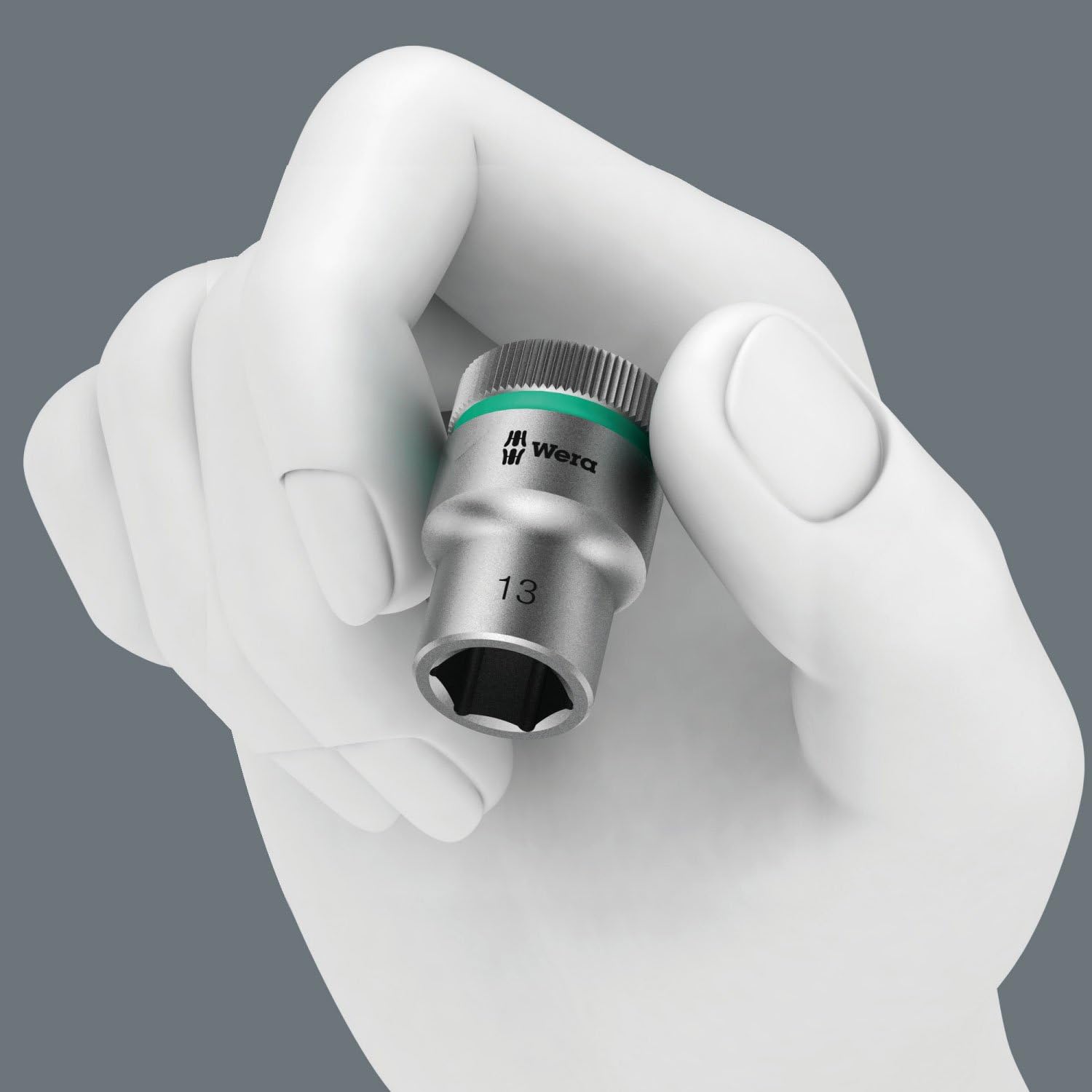 Wera Zyklop Socket 1/4in Drive 7mm, Silver, 1/4 Zoll - 7,0 mm - Image 3