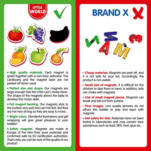 5 Refrigerator+Magnets+kids+FRUITS+VEGGIES