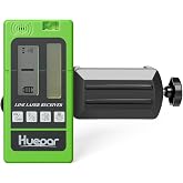 Huepar Laser Receiver LR-5RG for Huepar Laser Level - Green and Red Beam Detector for Pulsing Line Lasers, Two-Sided Back-lit LCD Displays, Automatic Shut-Off Timer, Use for 901CG/902CG, BOX-1G/R
