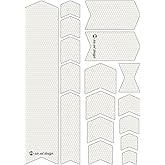 Riesel Design - Frame Protection Tape, 17-Piece Set - Bicycle Frame Protector, Mountain Bike Frame Guard, Honeycomb Material, Tool Free Installation - Frame:Tape 3000