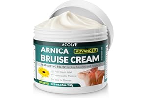 Arnica Bruise Cream Extra Strength: Arnica Cream with Vitamins K C E for Thin Skin of Seniors Aged 55 and Above 3.5 oz